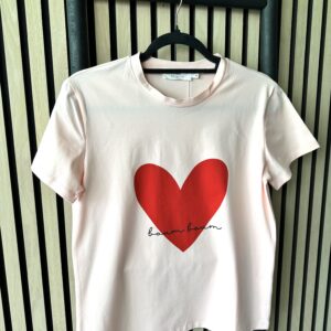 T - Shirt HEART BIG ROSA