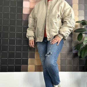 Bomber Jacke in BEIGE